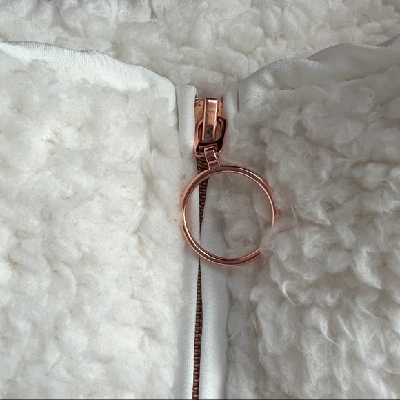 Adrienne Vittadini Sport Teddy Quarter ZIP Pullover Jacket - Picture 8 of 11